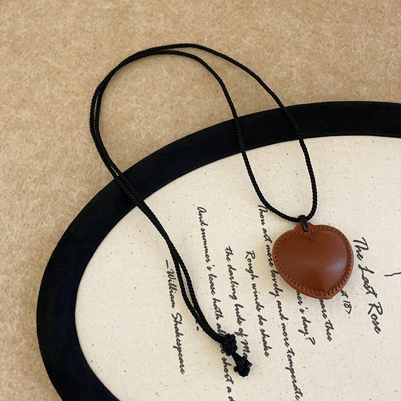 Wholesale Love Braided Rope Necklace Personality Fashion All-match Necklace Clavicle Chain